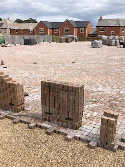 foundations, drainage, paving and kerbs
