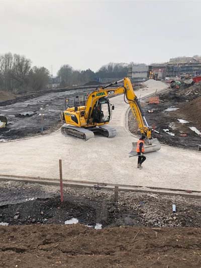 road and sewer construction